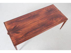 Table basse scandinave en palissandre de Rio de Johannes Andersen