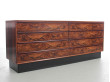 Commode scandinave à 8 tiroirs en palissandre de Rio