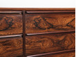 Commode scandinave à 8 tiroirs en palissandre de Rio