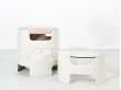 Ensemble de 2 tabourets et 1 table basse de Gerd Lange pour "Die Gute Form"