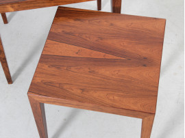 Tables gigognes scandinaves en palissandre de Rio Severin Hansen HAslev
