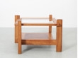 Table basse ou table d'appoint en pin. Design  français 1970's