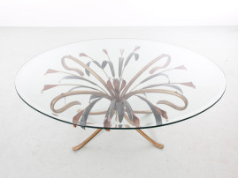 Table basse de Hans Kögl. Design allemand 1970's