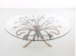 Table basse de Hans Kögl. Design allemand 1970's