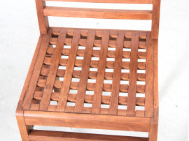Paire de chaises caillebotis modèle 103, 1941, René Gabriel