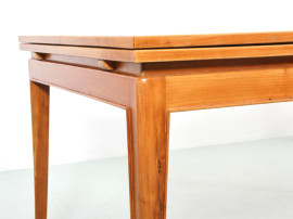 Table de repas extensible en acajou blond 6/8 pers.