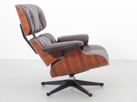 Eampes lounge chair et son ottoman, en palissandre de Rio - Edition Mobilier International - 1974