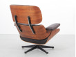 Eampes lounge chair et son ottoman, en palissandre de Rio - Edition Mobilier International - 1974