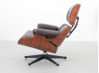 Eampes lounge chair et son ottoman, en palissandre de Rio - Edition Mobilier International - 1974
