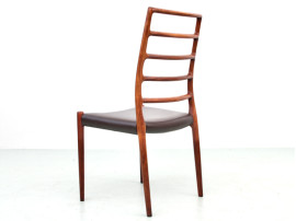 Chaise scandinave Modèle 82. Edition neuve jl Mollers