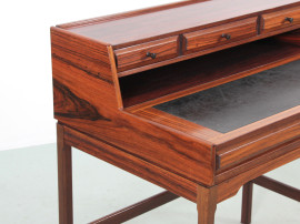 Petit bureau à gradin scandinave en palissandre de Rio
