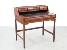 Petit bureau à gradin scandinave en palissandre de Rio