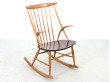 Rocking chair scandinave de Illum Wikkelso modèle IW3