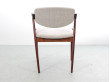 Suite de 10 chaises scandinaves en palissandre de Rio modele 42