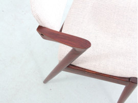 Suite de 10 chaises scandinaves en palissandre de Rio modele 42