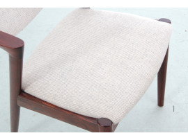 Suite de 10 chaises scandinaves en palissandre de Rio modele 42