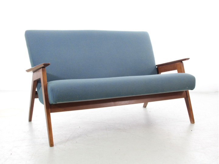 Mid-century modern 2 seats sofa by Knoll Antimott