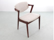 Suite de 10 chaises scandinaves en palissandre de Rio modele 42