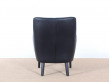 Fauteuil scandinave model AV 53 en cuir