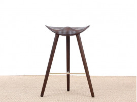Tabouret de bar scandinave modèle ML 42 chêne, 69/77 cm, nouvelle édition.