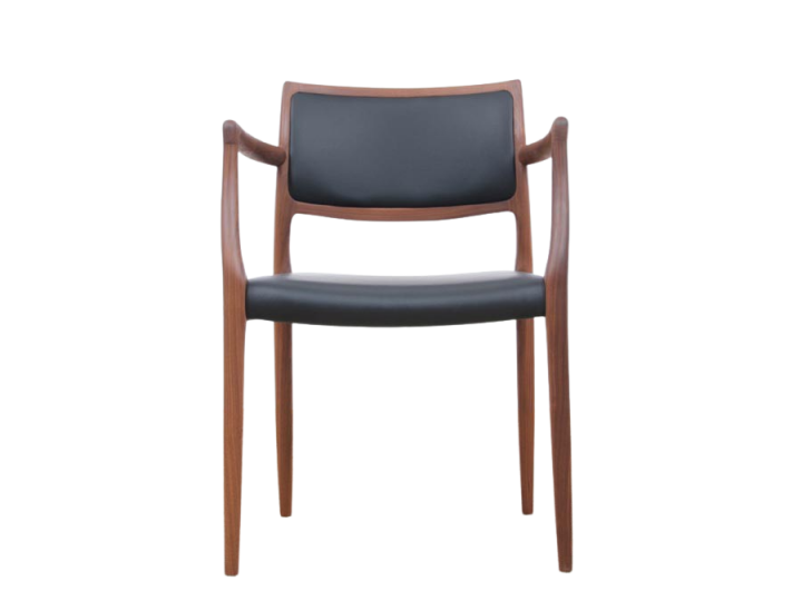 Mid-Century Modern Danish armchair model 65  by Niels Møller, new edition