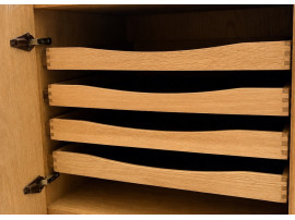 Enfilade scandinave en chêne de Ib Kofod Larsen pour Faarup Mobelfabrik