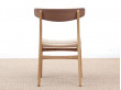 Chaise scandinave modèle CH 23. Edition neuve