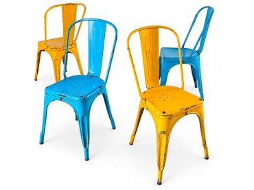 Suite de 4 chaises Tolix, 2...