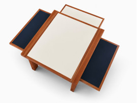 Table modulable Hexa de Bernard Vuarnesson pour Bellato. 1980