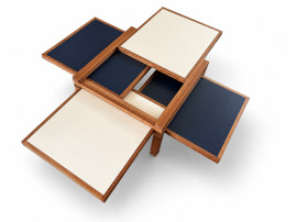 Table modulable Hexa de Bernard Vuarnesson pour Bellato. 1980