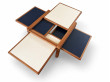 Table modulable Hexa de Bernard Vuarnesson pour Bellato. 1980