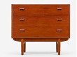 Commode coiffeuse scandinave en teck de Borge Mogensen
