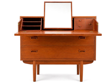 Commode coiffeuse scandinave en teck de Borge Mogensen