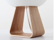 Table lamp in oak and opal glass model Toad by Timo Niskanen