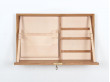 Mid century modern wall secretary desk in oak