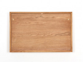 Mid century modern wall secretary desk in oak