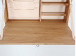 Mid century modern wall secretary desk in oak