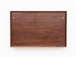 Mid century modern wall secretary desk in walnut