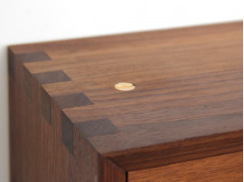 Mid century modern wall secretary desk in walnut