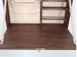Mid century modern wall secretary desk in walnut