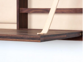 Mid century modern wall secretary desk in walnut