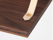 Mid century modern wall secretary desk in walnut