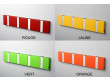 Danish clothes hanger Knax color, 4 hooks, (8 colors)