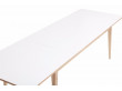 Table de repas scandinave à rallonge modèle T3 Plateau en chêne massif. 6/12 pers