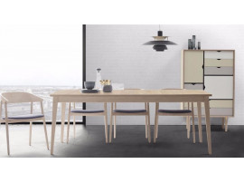 Scandinavian Extendable Dining Table model T3 laminate. 6/12 seats.  