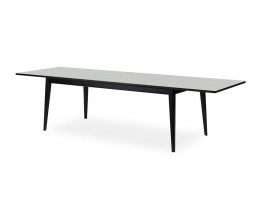 Table de repas scandinave à rallonge modèle T3 Plateau stratifié. 6/12 pers