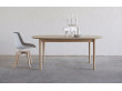 Scandinavian extendable dining table model Classic 172. 6/26 pers. Solid oak.