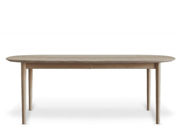 Table de repas scandinave ovale à rallonge 4/26 pers. En chêne. Modèle Classic 215