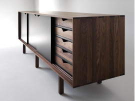 Scandinavian  sideboard S1 walnut. 