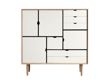 Buffet scandinave modèle S3 blanc. 